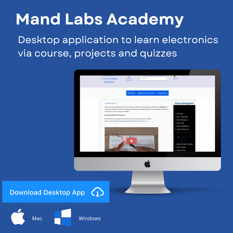 Mand Labs Academy Annual License- Learning app for electronics